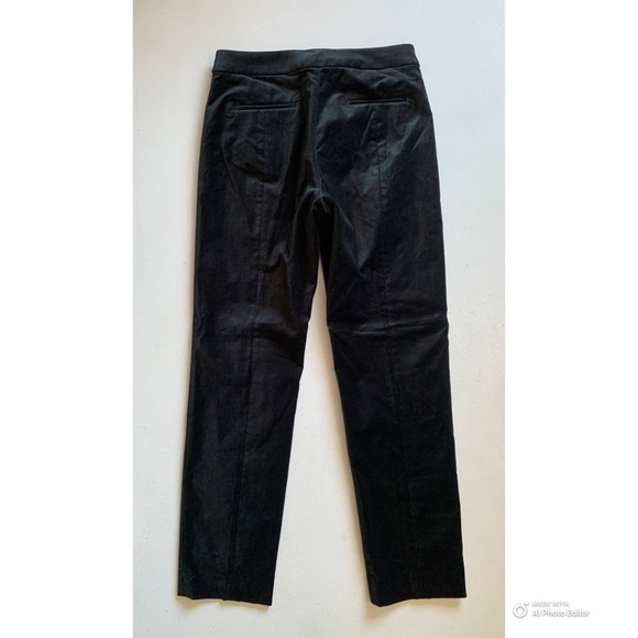 J Crew Tall Black Velvet Kate Slim-Fit Pant Size 4 Tall - Picture 8 of 17
